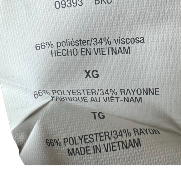 Women's Hanes Keyhole neckTunic casual  black 3/4 sleeve soft fabric size XL - Picture 9 of 10